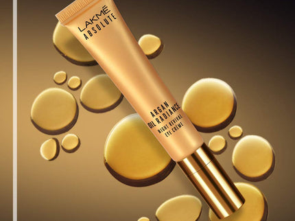 Lakme Absolute Argan Oil Radiance Night Revival Eye Cream - 15 gms