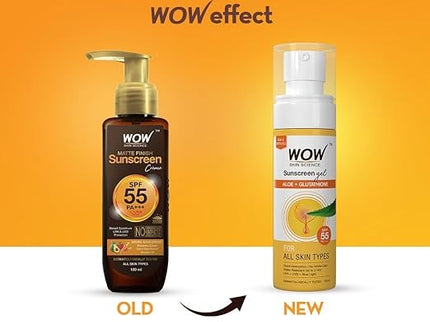 Wow Skin Science Sunscreen Matte Finish - SPF 55 PA++ - 100 ml