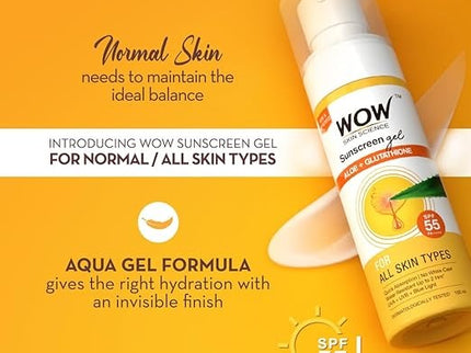 Wow Skin Science Sunscreen Matte Finish - SPF 55 PA++ - 100 ml