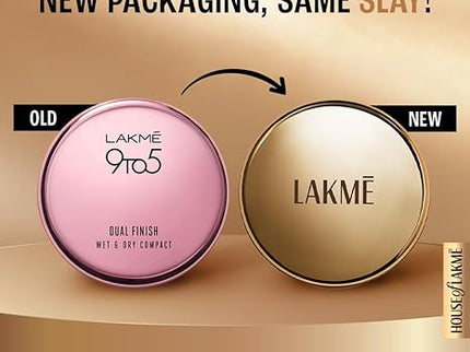 Lakme 9 To 5 Primer with Matte Powder Foundation Compact  Ivory Cream - 9 gms