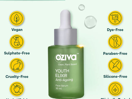 OZiva Youth Elixir Anti-Ageing Face Serum - 30 ml
