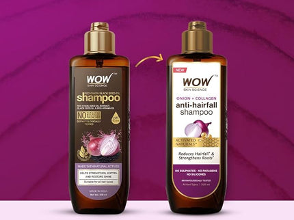 Wow Skin Science Red Onion Black Seed Oil Shampoo