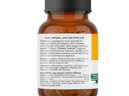 Organic India Turmeric Formula - 60 Capsules