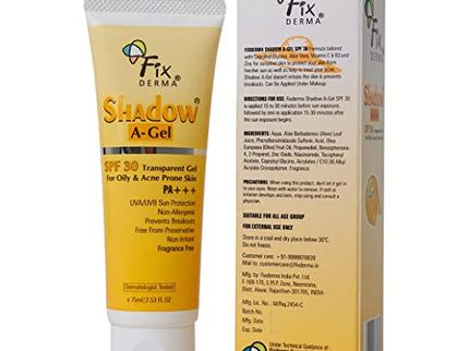 Fixderma Shadow A SPF 30 Sunscreen Gel