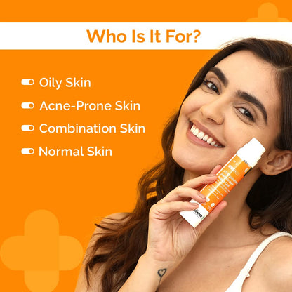 The Derma Co 1% Hyaluronic Sunscreen Aqua Ultra Light Gel with SPF50 PA++++ 50g