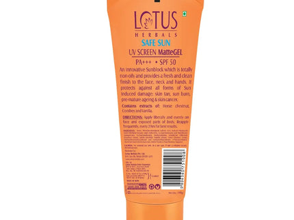 Lotus Herbals Safe Sun Invisible Matte Gel Sunscreen SPF 50 PA+++