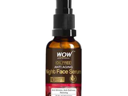 Wow Skin Science Oil Free Anti Aging Night Face Serum - 50 ml