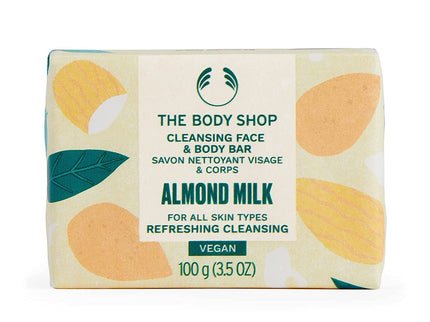 The Body Shop Almond Milk Cleansing Face & Body Bar - 100 ml