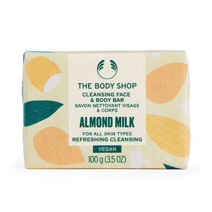 The Body Shop Almond Milk Cleansing Face & Body Bar - 100 ml
