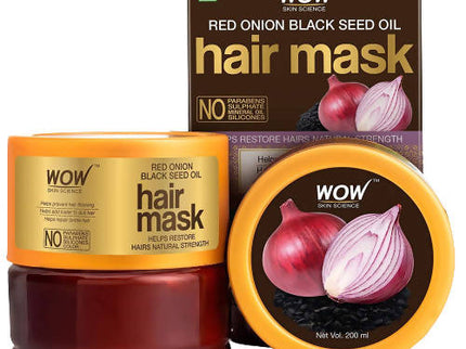Wow Skin Science Red Onion Black Seed Oil Hair Mask - 200 ml