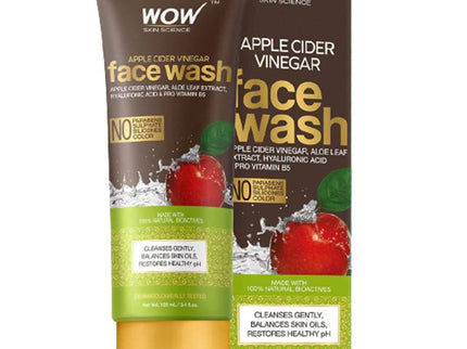Wow Skin Science Apple Cider Vinegar Face Wash - 100 ml