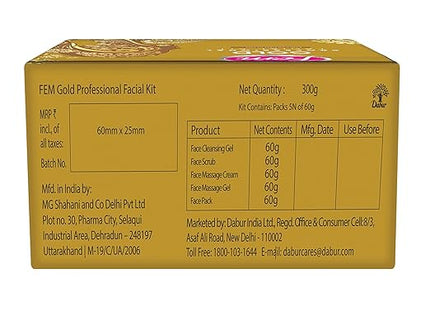 Dabur Fem Gold Facial Kit - 300 gms