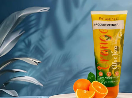 Patanjali Face Wash Orange And Aloevera - 60 gms (Pack of 3)