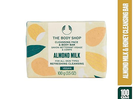 The Body Shop Almond Milk & Honey Cleansing Bar - 100 gms