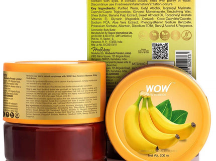 Wow Skin Science Banana Pulp Body Butter - 200 ml