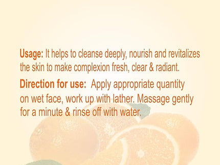 Patanjali Orange Aloevera Face Wash - 100 gms