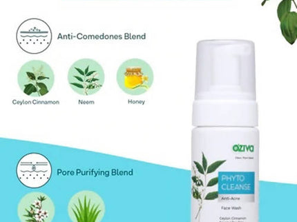 OZiva Phyto Cleanse Anti-Acne Facewash - 100 ml