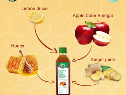 Zandu Lean & Slim Juice with Honey & Apple Cider Vinegar - 500 ml