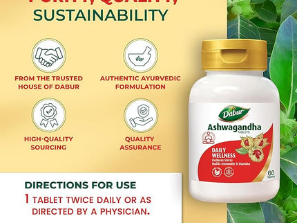 Dabur Ashwagandha Tablets - 60 Tabs