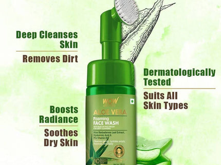 Wow Skin Science Aloe Vera Foaming Face Wash - 150 ml