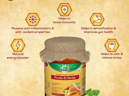 Zandu Pure Honey with Fruits & Herbs