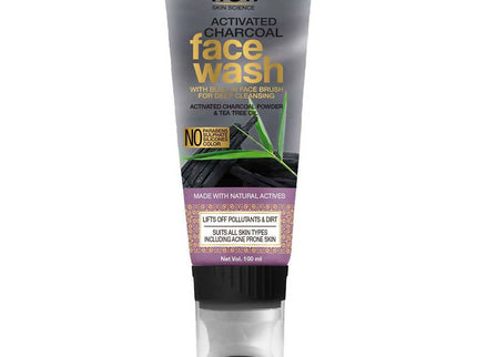 Wow Skin Science Activated Charcoal Face Wash Gel - 100 gms