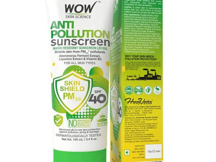 Wow Skin Science Anti Pollution Sunscreen Lotion - 100 ml