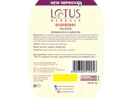 Lotus Herbals Rasberry Lip Balm