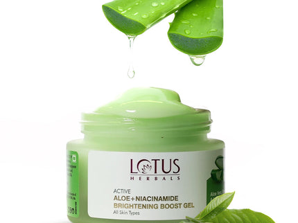 Lotus Herbals Active Aloe + Niacinamide Brightening Gel - 50 gms