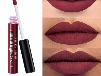 Lakme Forever Matte Liquid Lip Colour Red Sangria - 5.6 ml