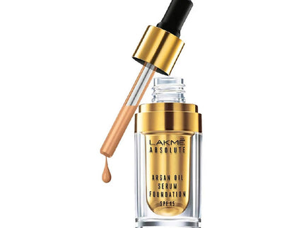 Lakme Absolute Argan Oil Serum Foundation with SPF 45 Silk Golden - 15 ml