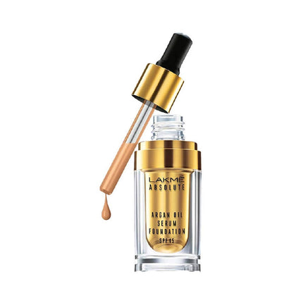 Lakme Absolute Argan Oil Serum Foundation with SPF 45 Silk Golden - 15 ml