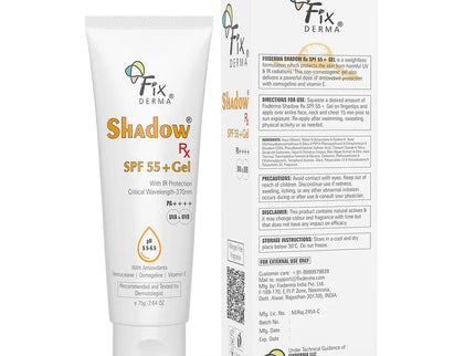 Fixderma Shadow Rx SPF 55+ Gel - 75 gms