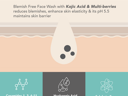 Lotus DermaBotanics Kojic Acid + Multi Berry Blemish Free Facewash - 100 gms