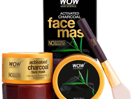 Wow Skin Science Activated Charcoal Face Mask - 200 ml
