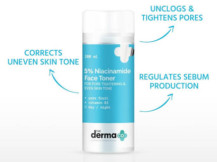The Derma Co 5% Niacinamide Face Toner for Pore Tightening & Even Skin Tone - 200 ml