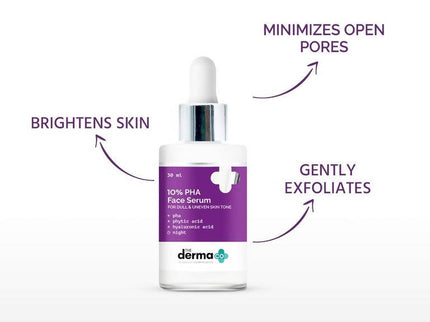 The Derma Co 10% Pha Face Serum For Dull & Uneven Skin Tone - 30 ml