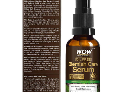 Wow Skin Science Oil Free Blemish Care Serum - 50 ml