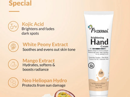 Fixderma Brightening Hand Cream - 30 gms