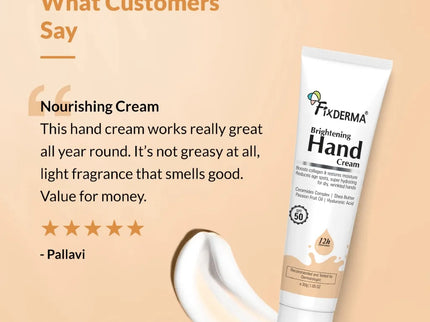Fixderma Brightening Hand Cream - 30 gms