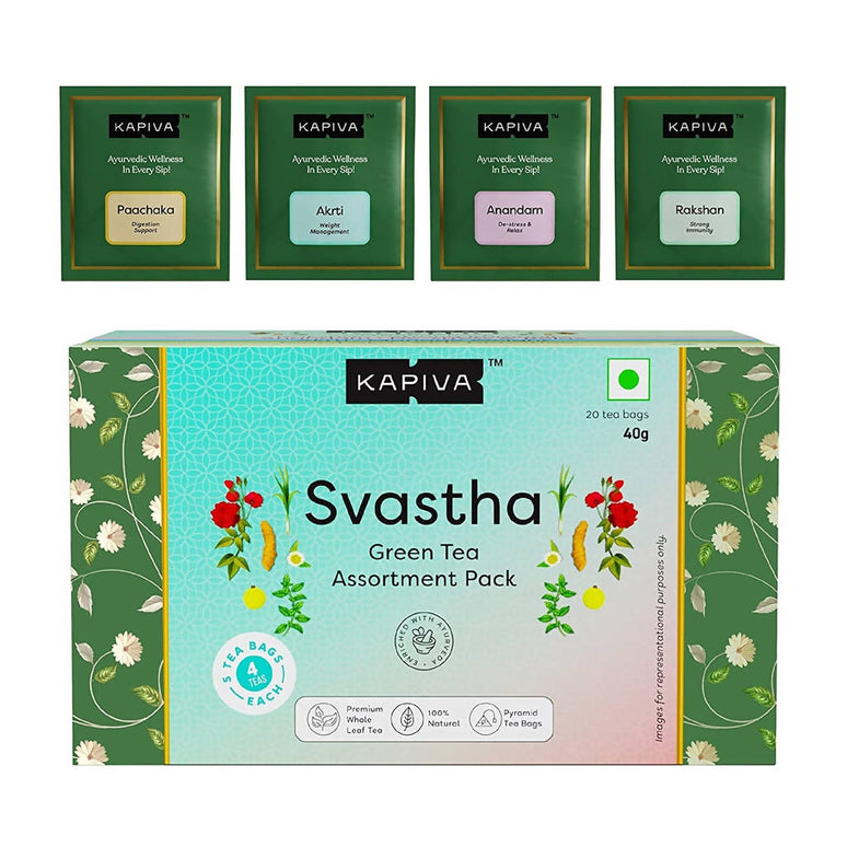 Kapiva Ayurveda Svastha Green Tea Bags - 20 Bags