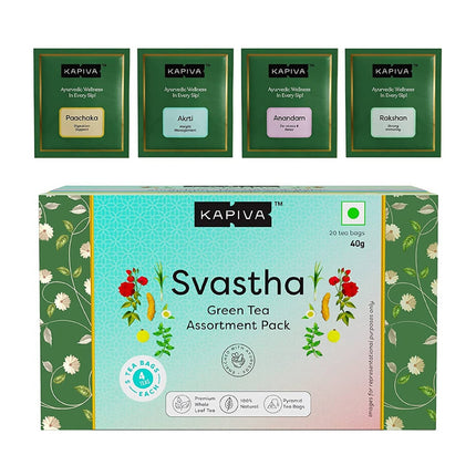 Kapiva Ayurveda Svastha Green Tea Bags - 20 Bags