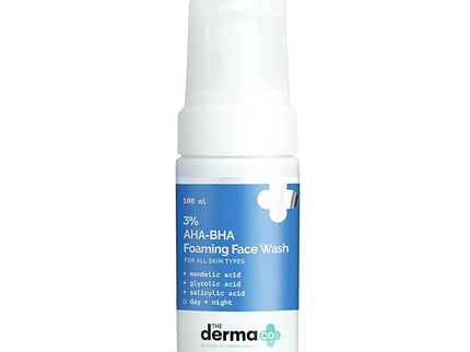 The Derma Co 3% AHA-BHA Foaming Face Wash - 100 ml