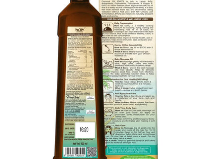 Wow Skin Science Extra Virgin Coconut Oil - 400 ml