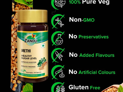 Zandu Methi Healthy Sugar Level Capsules