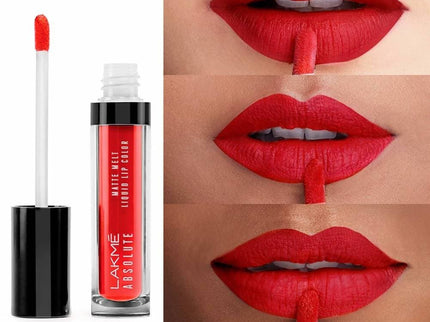Lakme Absolute Matte Melt Liquid Lip Color Rhythmic Red - 6 ml