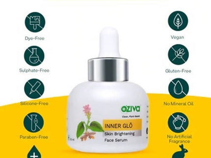 OZiva Plant Based Inner Glō Skin Brightening Face Serum