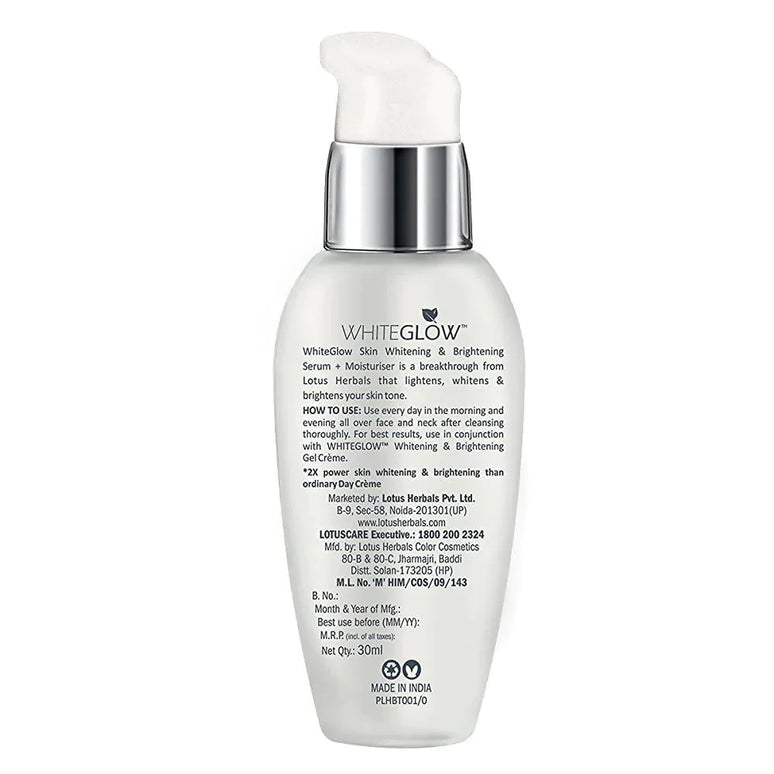 Lotus Herbals Whiteglow Intensive Skin Serum + Moisturiser