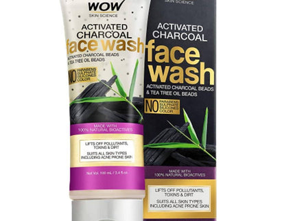 Wow Skin Science Activated Charcoal Face Wash