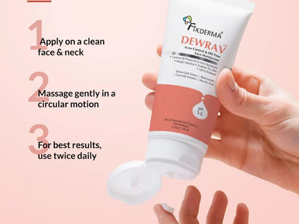 Fixderma Dewrav Acne Control & Oil Free Face Moisturizer - 50 gms